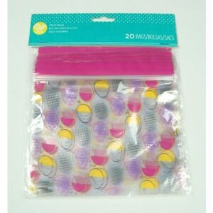 NEW Wilton Resealable Easter Egg Party Treat Bag 6"x7" Easter Baby Showers 20 Ct